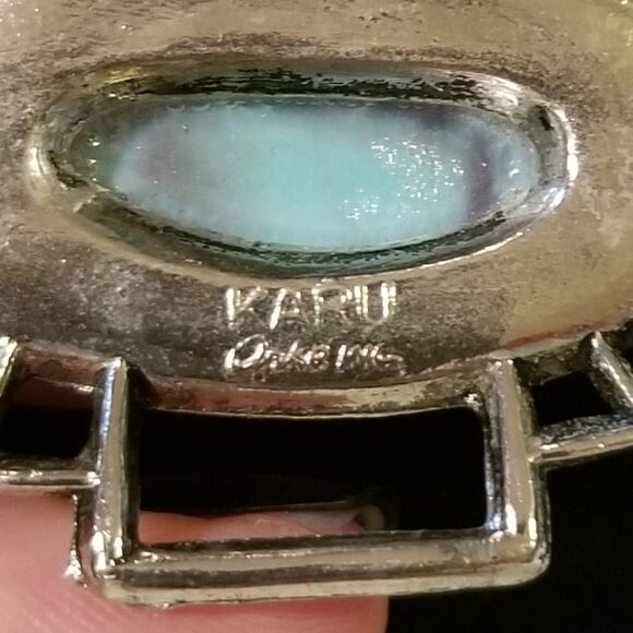 KARU Acre Vintage Faux Turquoise Bracelet - Picture 3 of 8